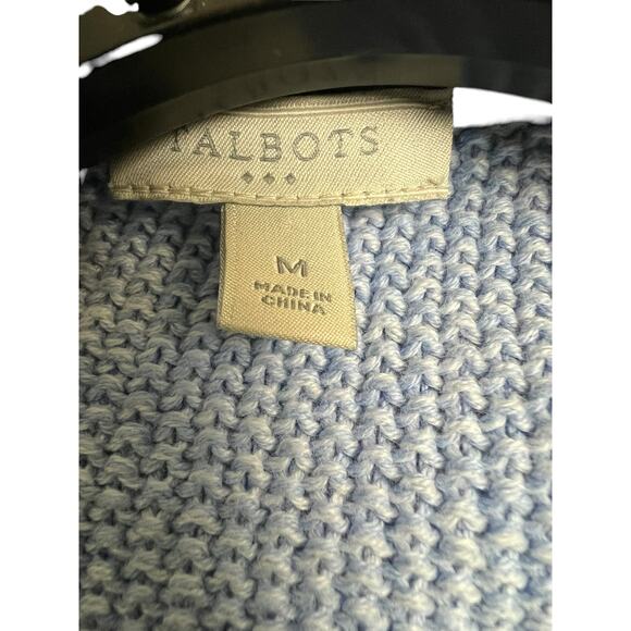 Talbots Factory Knit Cardigan Sweater Open Front M Medium Twee Academia Retro - Picture 4 of 6